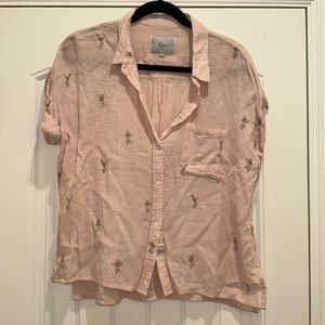 Rails linen button down